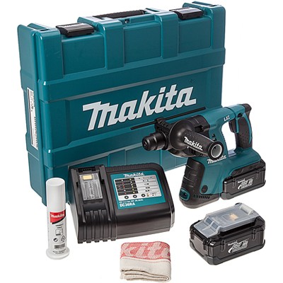 Makita BHR262RDE 36V Cordless Li-ion 26mm Rotary Hammer (2 x 2.6Ah Batteries)