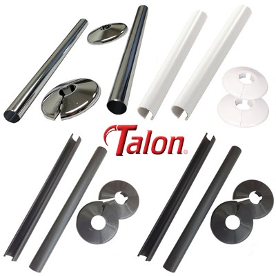 Talon Snappit Radiator Pipe Covers & Collars 200mm Chrome 	ACSNC/K2