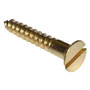 Solid Brass Countersunk Slotted Screws