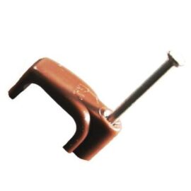 Brown Flat Twin & Earth Cable Clip