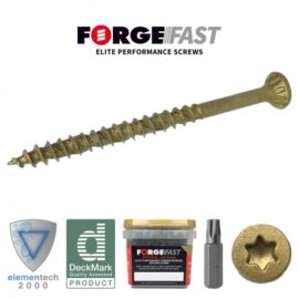 Torx-Fast Elite Low-Torque Decking Screws - Tan - Tub