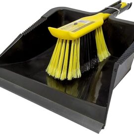 Bulldozer Large Dustpan & Brush Black / Yellow