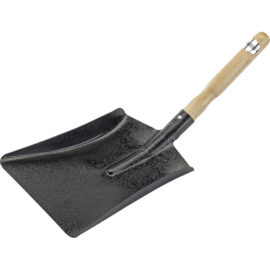 Metal Dustpan with Wooden Handle