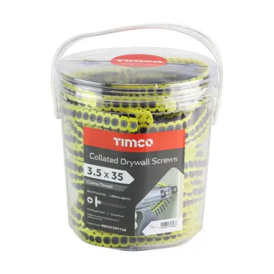 Collated Drywall Screws Tub - Coarse Black - Timco