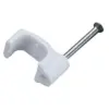 White Flat Twin & Earth Cable Clip White Flat Twin & Earth Cable Clip