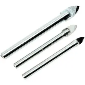 Tile & Glass Drill Bit Set - 5mm. 6mm & 8mm