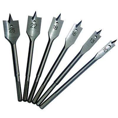 6pc Woodspade Flat Bit Set 6pc Woodspade Flat Bit Set