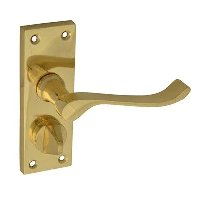 Victorian Privacy Handle (Scroll) Brass or Chrome Victorian Privacy Handle (Scroll) Brass or Chrome