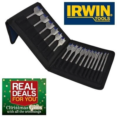 4x Blue Groove Wood Flat Bit Set 8 Piece 12-32mm 4x Blue Groove Wood Flat Bit Set 8 Piece 12-32mm