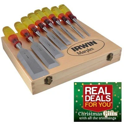 IRWIN MARPLES SPLITPROOF CHISEL SET - 6 PIECE IRWIN MARPLES SPLITPROOF CHISEL SET - 6 PIECE