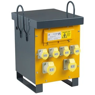 Defender 10KVA Air Cooled Site Transformer 4X 16A & 2X 32A Outlets 110V
