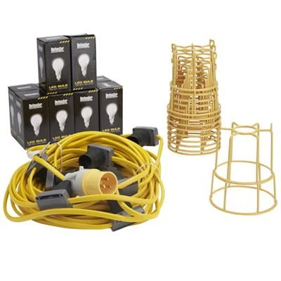 Defender 22M Led ES Site Festoon Kit C/W Led Lamps & Cages Defender 22M Led ES Site Festoon Kit C/W Led Lamps & Cages