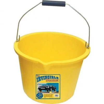 Invincible Builders Bucket Yellow Heavy Duty Invincible Builders Bucket Yellow Heavy Duty