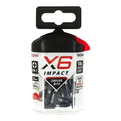 PHILLIPS - xImpact Driver Bits - PH1 - No.1 x 25 (10 pcs) - image 2 PHILLIPS - xImpact Driver Bits - PH1 - No.1 x 25 (10 pcs) - image 2