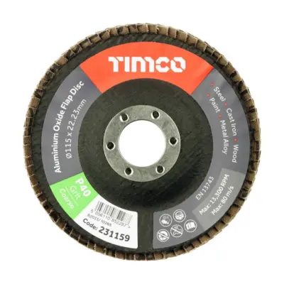 Flap Discs - Aluminium Oxide - Pk 10 Flap Discs - Aluminium Oxide - Pk 10