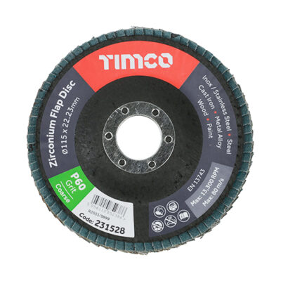 231953_w1 Zirconium Heavy Duty Flap Discs