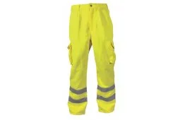 Hi-Vis Yellow Polycotten Trousers