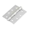 Fire Door Hinges - Stainlesss Steel Grade 13 Ball Bearing - 100mm / 4" - Timco - timco 100mm fire door hinges - 2 Fire Door Hinges - Stainlesss Steel Grade 13 Ball Bearing - 100mm / 4" - Timco