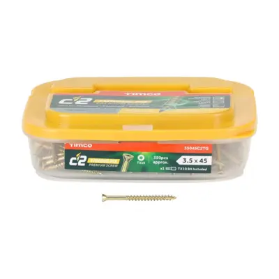 C2 Tongue-Fix - TX - Reduced Countersunk - Box 200 - 3.5 x 45 - image 2 C2 Tongue-Fix - TX - Reduced Countersunk - Box 200 - 3.5 x 45 - image 2