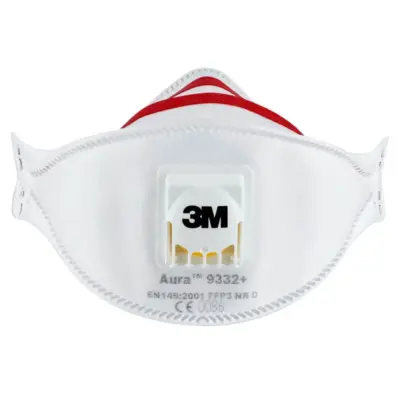 3M Aura 9332+ FFP3 Valved Fold Flat 3 Panel Design Masks - Premium - image 2 3M Aura 9332+ FFP3 Valved Fold Flat 3 Panel Design Masks - Premium - image 2