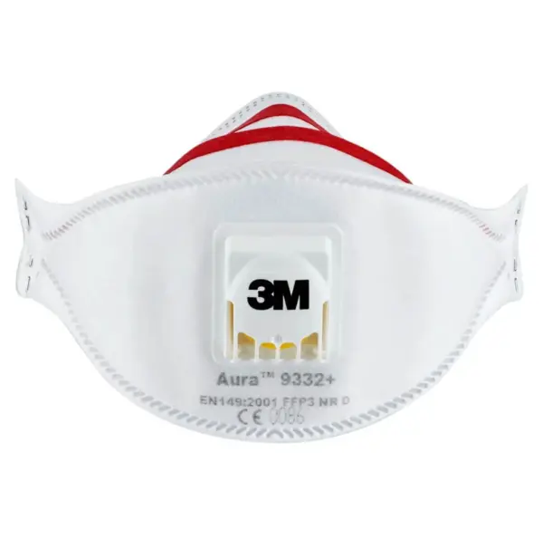 3M Aura 9332+ FFP3 Valved Fold Flat 3 Panel Design Masks - Premium - image 2 3M Aura 9332+ FFP3 Valved Fold Flat 3 Panel Design Masks - Premium - image 2