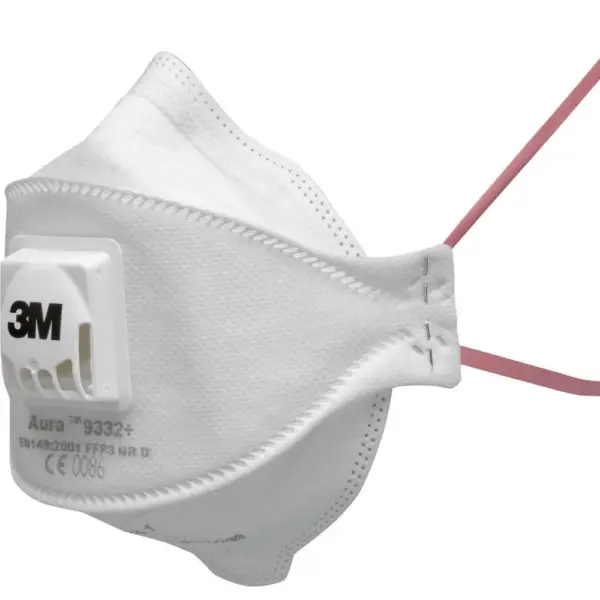 3M Aura 9332+ FFP3 Valved Fold Flat 3 Panel Design Masks 3M Aura 9332+ FFP3 Valved Fold Flat 3 Panel Design Masks