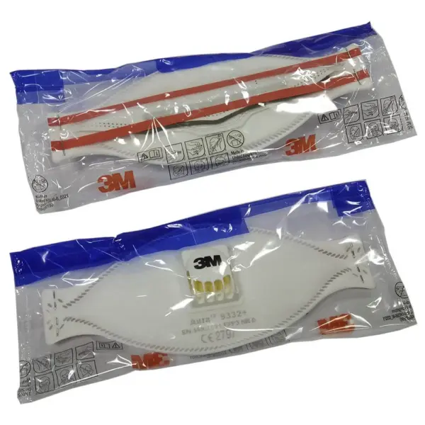 3M Aura 9332+ FFP3 Valved Fold Flat 3 Panel Design Masks - Premium - image 3 3M Aura 9332+ FFP3 Valved Fold Flat 3 Panel Design Masks - Premium - image 3