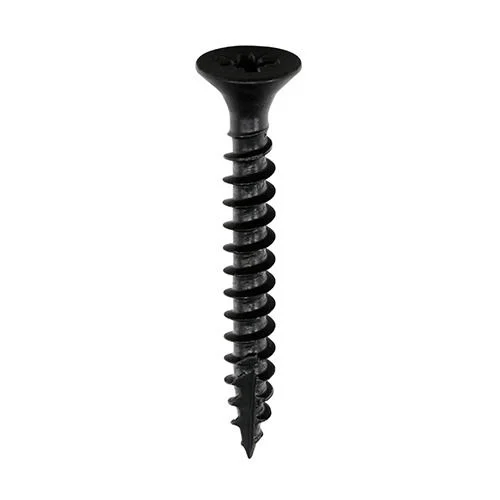 Classic Multi-Purpose Screws - PZ - Double Countersunk - Exterior - Black Organic Classic Multi-Purpose Screws - PZ - Double Countersunk - Exterior - Black Organic