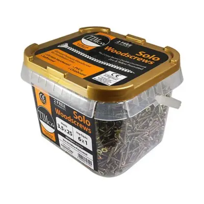 Timco SOLO Gold Woodscrews - Tubs Timco SOLO Gold Woodscrews - Tubs