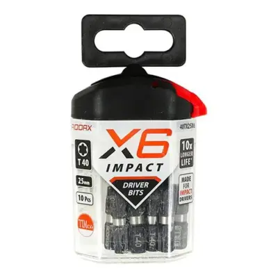 TORX - Impact Driver Bits - TX40 x 25 (10 pcs) - image 2 TORX - Impact Driver Bits - TX40 x 25 (10 pcs) - image 2