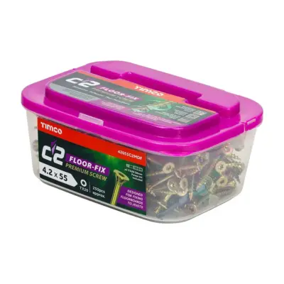 C2 Floor-Fix - MDF & Chipboard Flooring Screws - Tub 250 - image 2