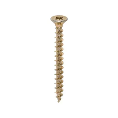Multi Purpose Wood Gold Screws - Yellow Passivated Double Countersunk - Box Multi Purpose Wood Gold Screws - Yellow Passivated Double Countersunk - Box
