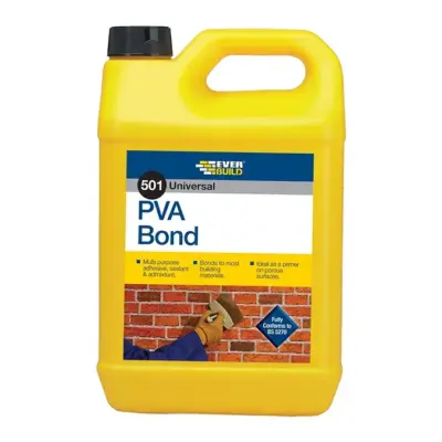 Everbuild 501 PVA Bonding Agent - 5 Litre Premium Everbuild 501 PVA Bonding Agent - 5 Litre Premium