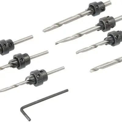 Drill and Countersink Set 7pce 3 - 6mm