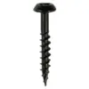 Rainwater Screws - PZ - Low Profile Pan - Exterior - Black Rainwater Screws - PZ - Low Profile Pan - Exterior - Black