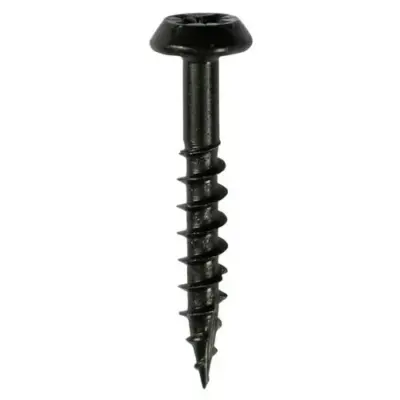 Rainwater Screws - PZ - Low Profile Pan - Exterior - Black Rainwater Screws - PZ - Low Profile Pan - Exterior - Black
