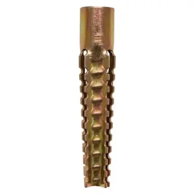 Metal Expansion Plugs - Yellow - Box 100