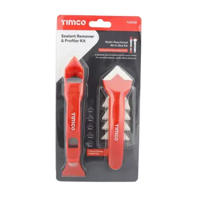 Sealant Remover and Profiler Kit with 5 Profile Tips - silicone sealant remover - 1 Sealant Remover and Profiler Kit with 5 Profile Tips