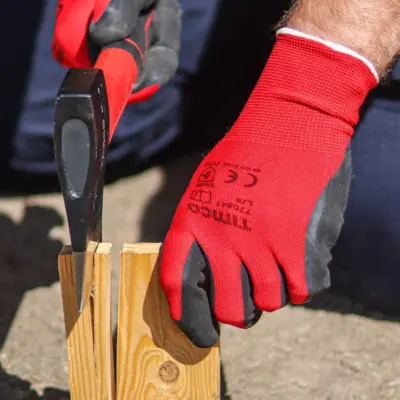 Toughlight Grip Gloves - Latex Sandy Coated Polyester - image 2 Toughlight Grip Gloves - Latex Sandy Coated Polyester - image 2