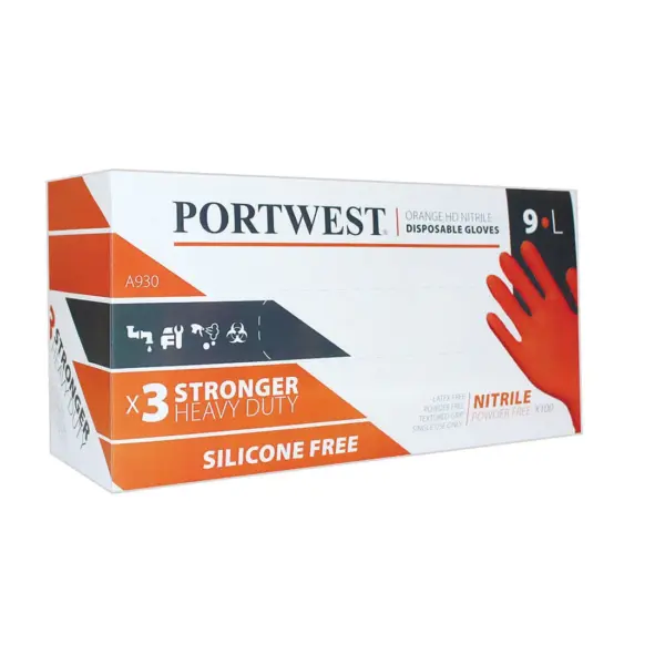 Extra Heavy Duty Nitrile Disposable Gloves (Pk100) Extra Heavy Duty Nitrile Disposable Gloves (Pk100)