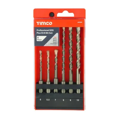 SDS+ Drill Bit Set - 6pc - Pro German Tested / PGM Approved SDS+ Drill Bit Set - 6pc - Pro German Tested / PGM Approved