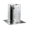 Bolt Down Shoe - Bolt Secure - Hot Dipped Galvanised - Box 10 Bolt Down Shoe - Bolt Secure - Hot Dipped Galvanised - Box 10