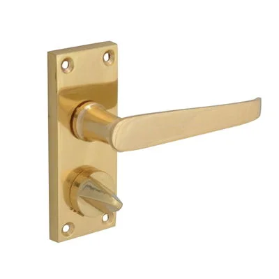 Brass Victorian Privacy Handle (Straight) 102mm Brass Victorian Privacy Handle (Straight) 102mm