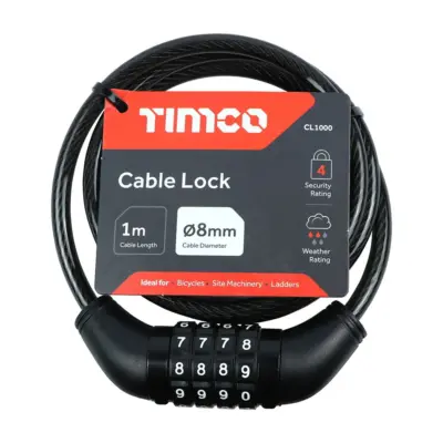 Combination Cable Lock Combination Cable Lock