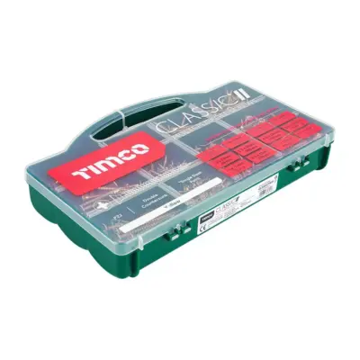 Classic Multi-Purpose Screws - Mixed Tray - PZ - Double Countersunk - Yellow (895pcs)
