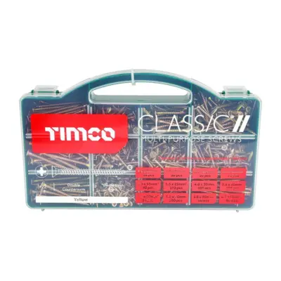Classic Multi-Purpose Screws - Mixed Tray - PZ - Double Countersunk - Yellow (895pcs) - image 3 Classic Multi-Purpose Screws - Mixed Tray - PZ - Double Countersunk - Yellow (895pcs) - image 3