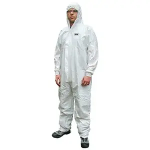Chemical Splash Resistant Disposable Coverall - Type 5/6 - White