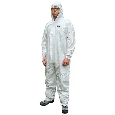 Chemical Splash Resistant Disposable Coverall - Type 5/6 - White Chemical Splash Resistant Disposable Coverall - Type 5/6 - White