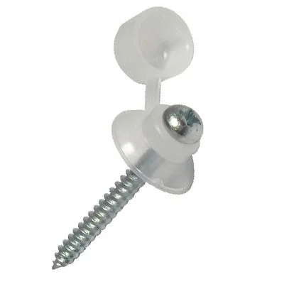 Corrugated PVC Roofing Screw & Cap - Box 100 Corrugated PVC Roofing Screw & Cap - Box 100