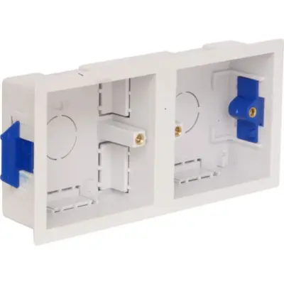 Dual (1G+1G) Dry Lining Box (White) Dual (1G+1G) Dry Lining Box (White)